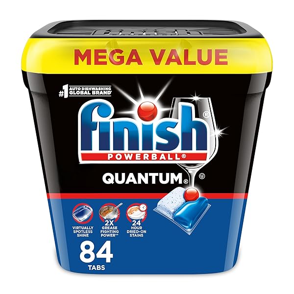 FINISH QUANTUM DISHWASHER PODS, NO PRE-RINSE DISHWASHER DETERGENT...