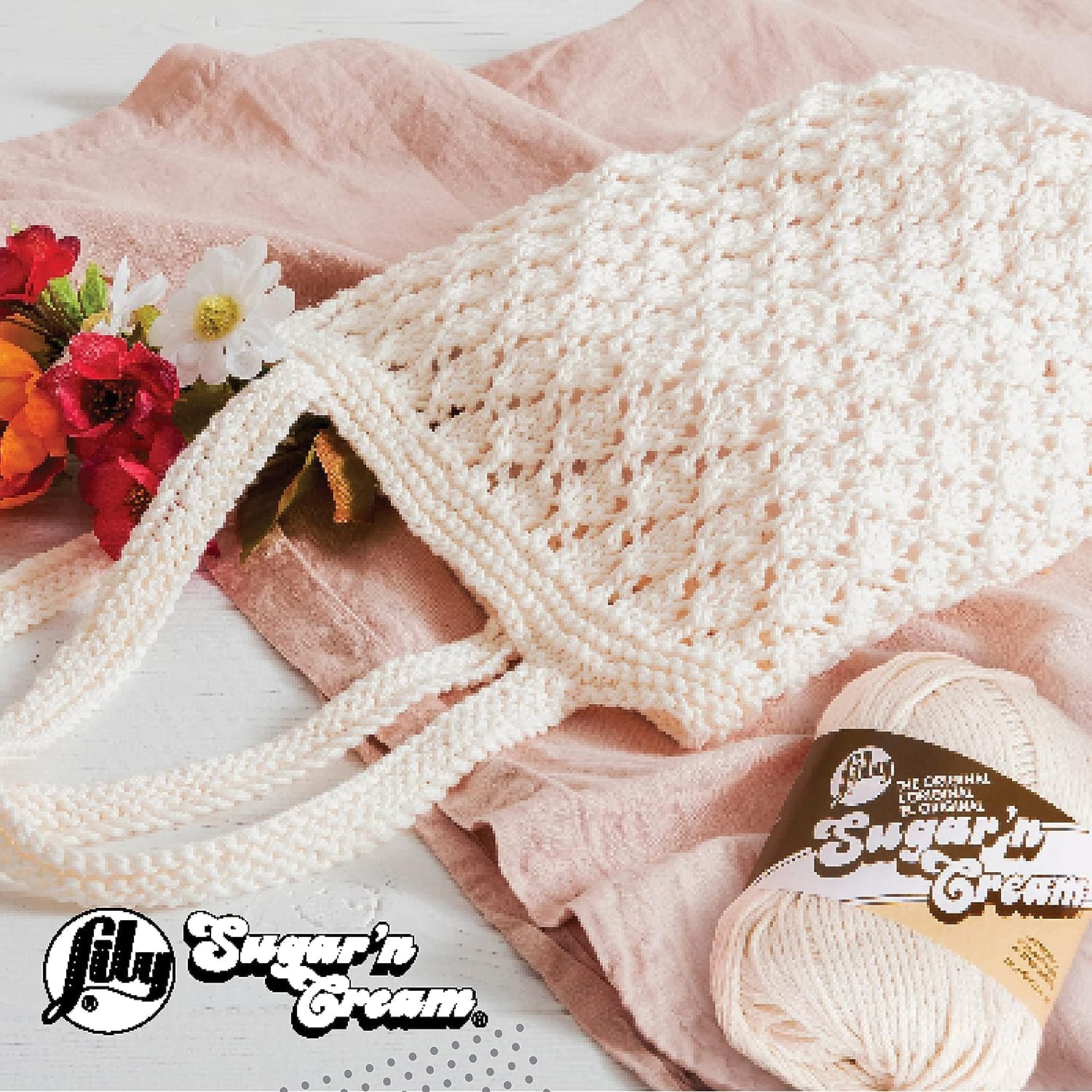 Lily Sugar 'N Cream The Original Ombre Yarn, 2oz, Gauge 4 Medium, 100% Cotton, Painted Desert - Machine Wash & Dry