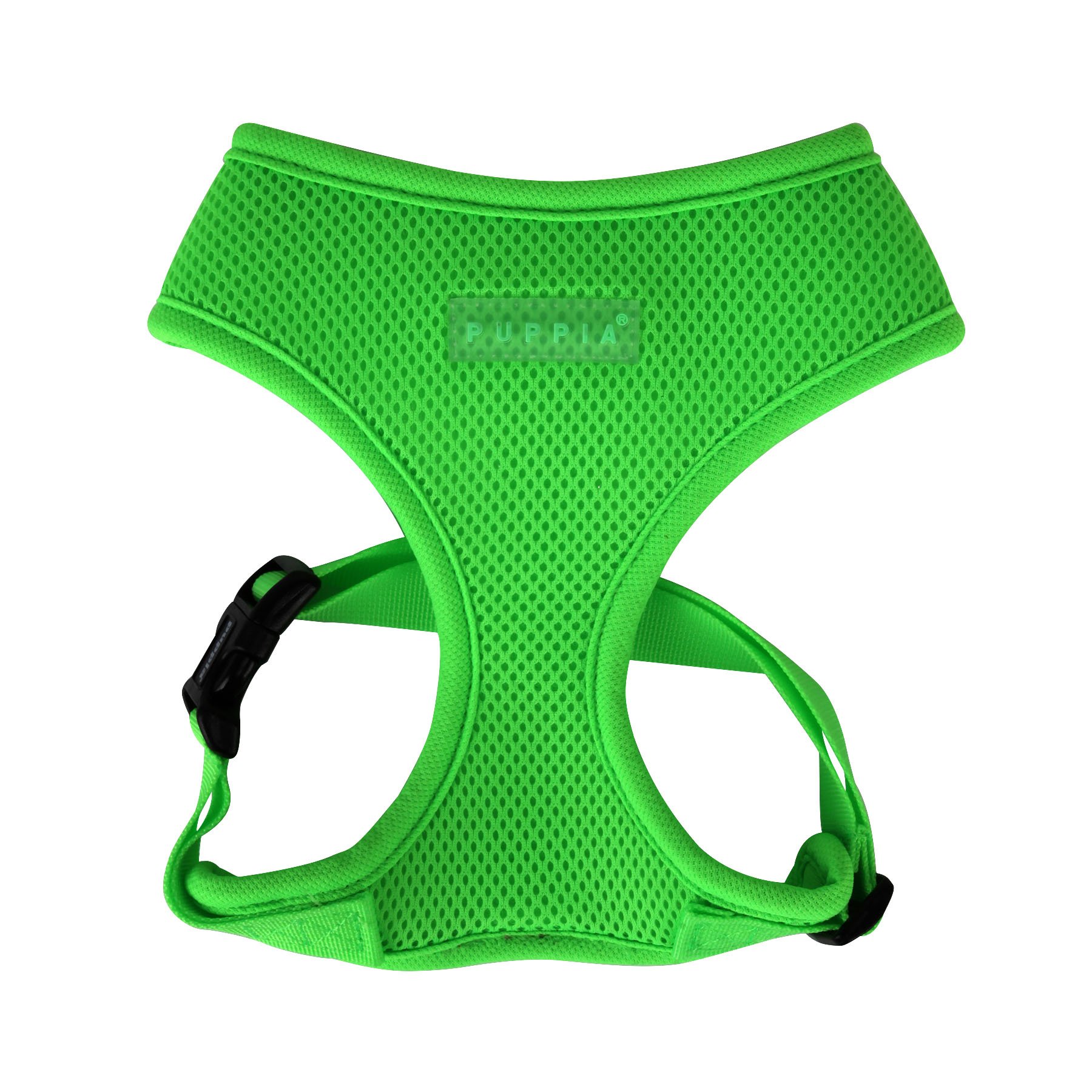 Puppia Neon Dog Harness for small and medium dogs - Super soft and comfortable - Also usable as Puppy Harness, Green, XL