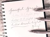 uni-ball PIN Fineliners Grey Pack of 3 Fine Tip 0.1 0.5 Brush view 2