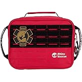 RHINO RESCUE Vehicle IFAK Trauma Kit with C-A-T Tourniquet, Tactical First Aid Kit Molle Pouch Red