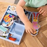 Melissa & Doug Magnetic Dress Up Doll Set with 24 Pieces, 8 Outfits view 5