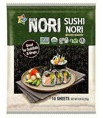 Amazon.com : J-BASKET Organic Sushi Nori Premium Roasted Seaweed