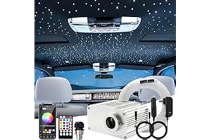 ATOKEE Twinkle Starlight Headliner Kit Mixed 295pcs 9.8ft, 10W Fiber Optic Star Lights for Car Home Roof Use with APP/Remote Music Control