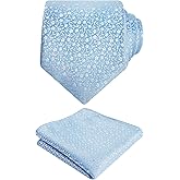 Alizeal Mens 3.15'' Flower Tie with Floral Handky Set