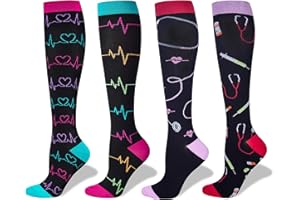 LEVSOX Compression Socks Women and Men, 20-30mmHg, Best for Nurses, Travel, Pregnancy