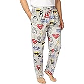 Justice League Mens Pajama Pants, Lounge Bottoms with Drawstring, Ultra-Soft & Comfortable, XXL