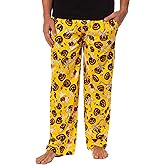 Disney Men's Winnie The Pooh and Friends Jack-O-Lantern Lounge Bottoms Pajama Pants