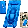 SereneLife Lightweight & Compact Camping Gear – Sleeping Pads & Bags with Built-in Pillows for Outdoor Comfort, Waterproof & Tear-Resistant Design, Perfect for Hiking, Backpacking, Couples & Solo Use