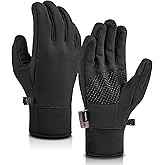 Sukeen Windproof Winter Gloves Men Women, 3M Thinsulate Warm Waterproof Ski Gloves for Cold Weather, Anti-Slip Touchscreen Snow Gloves Running Driving Cycling Hiking Skiing Snowboarding