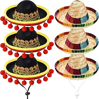 Sombrero Mexicano Paja Amarillo 45cm ️ Por Sólo 4,90 €. Tienda Online