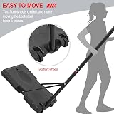 Yaheetech Portable Basketball Hoop Stand 7.7-8.7ft 32'' Backboard 2 Wheels view 7