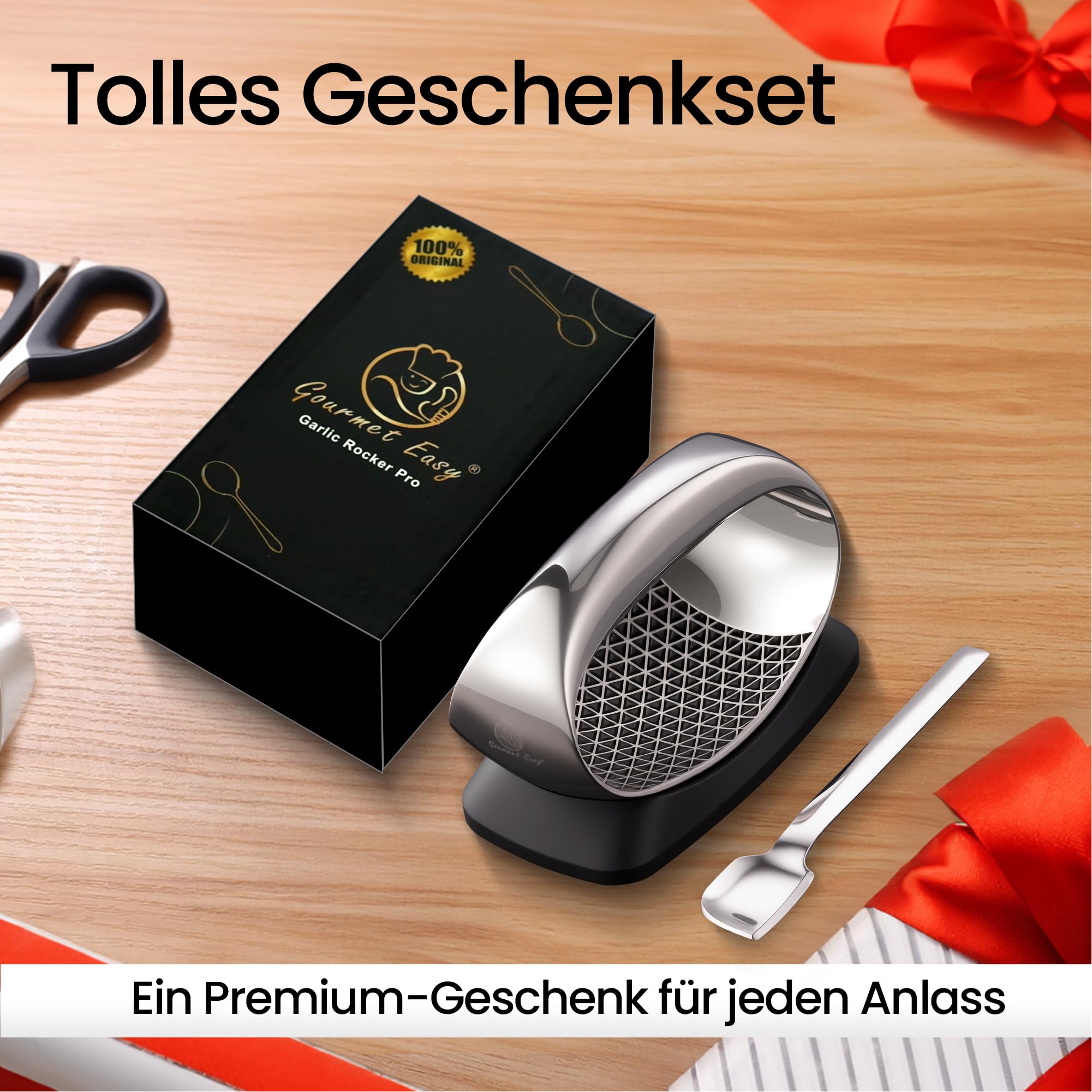 Gourmet Easy Knoblauchwippe Edelstahl, presst statt quetscht 7
