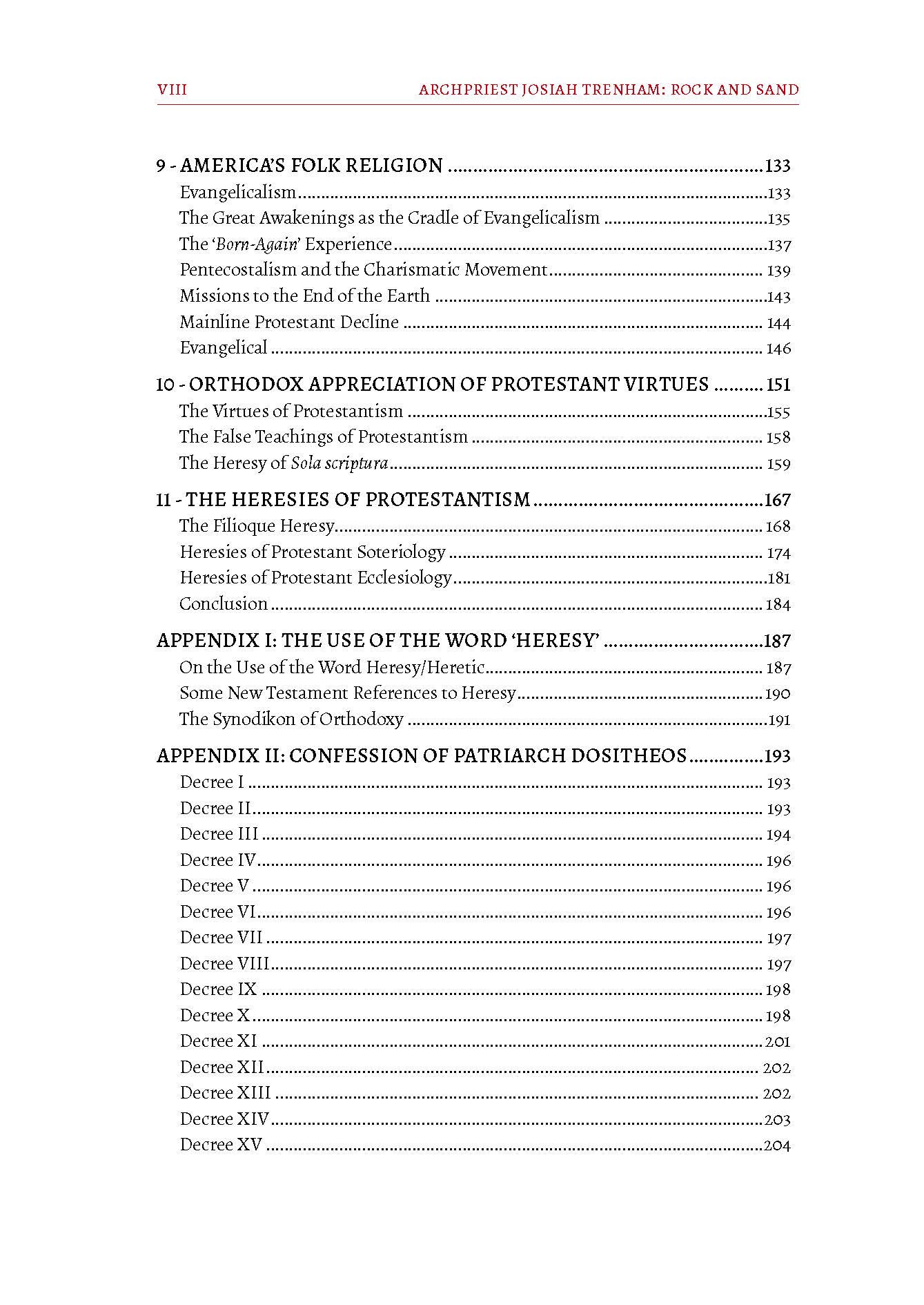 Rock and Sand: An Orthodox Appraisal of the Protestant Reformers and Their Teachings