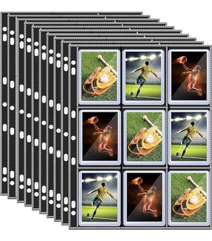 150 card binder Amazon.com: Good Old Values Trading Card Protector Sheets 9 Pocket X 150  Plastic Pages Holds 1350 Cards -3 Ring Binder : Toys & Games
