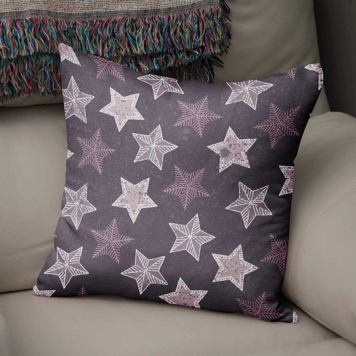 Bonamaison Decorative Cushion Cover, Polycotton, Multicolor, Standard