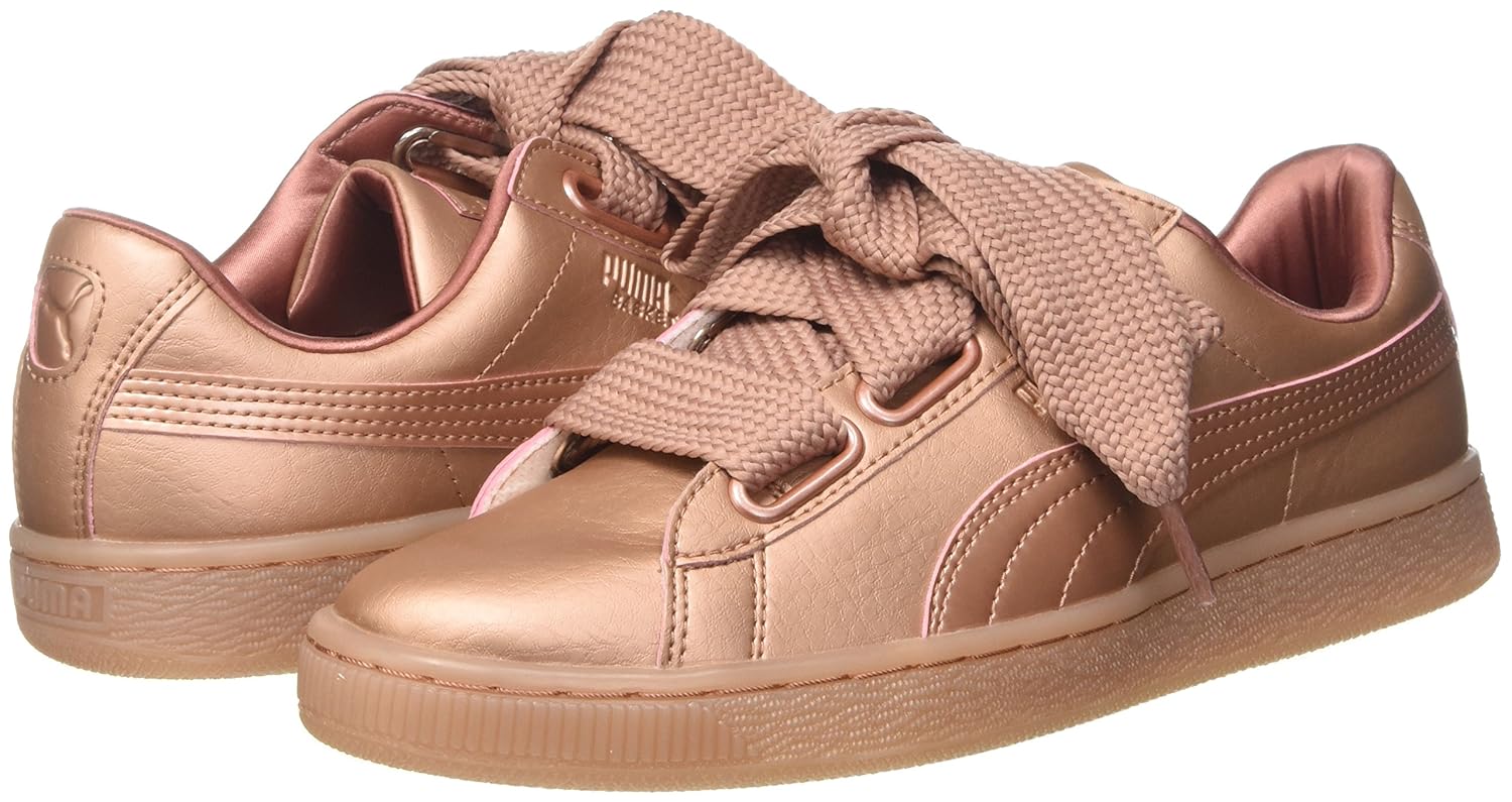 puma basket heart copper