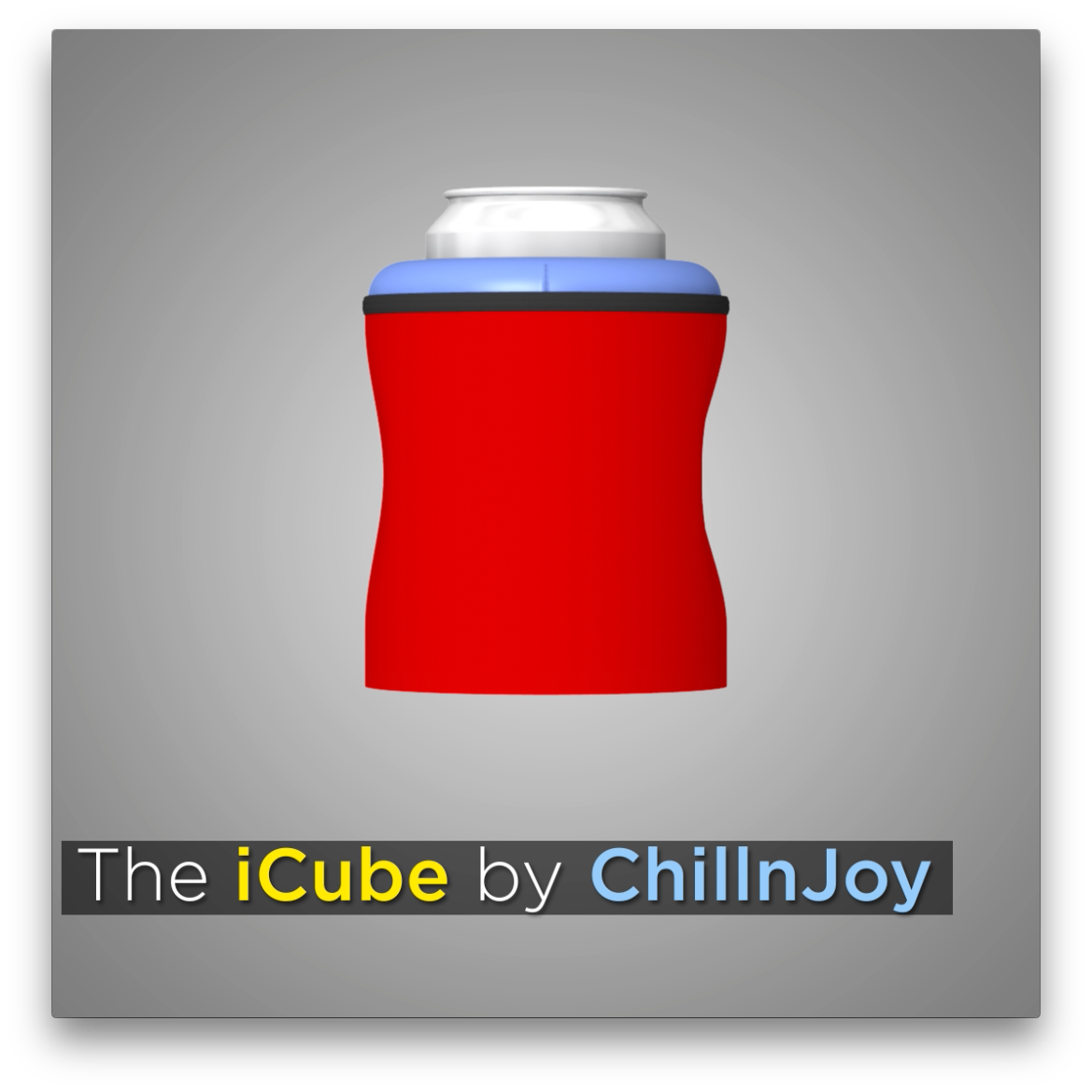 Gelinfused Instant Beverage Chiller ChillnJoy iCube 2Pack Red Drinks