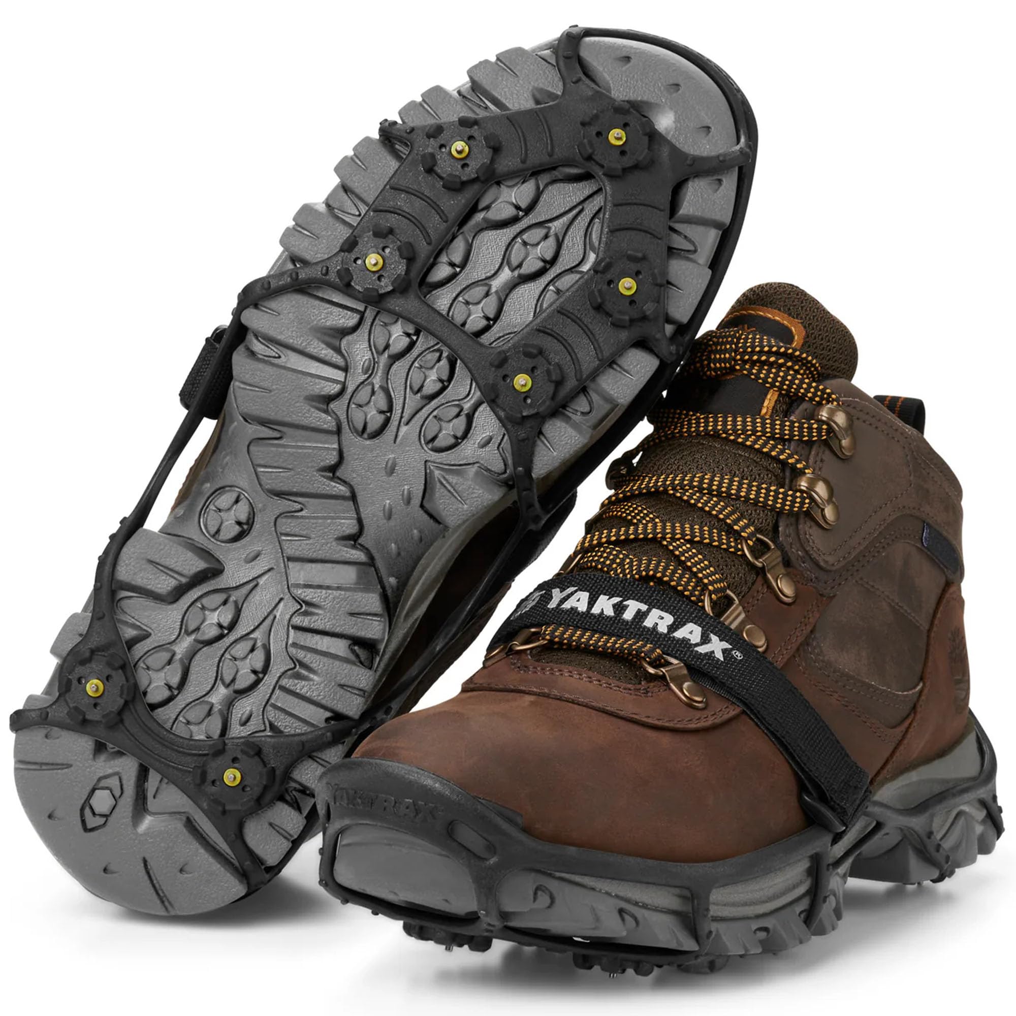 YakTrax Spikes for Walking on Ice and Snow (1 Pair), Alloy steel