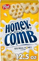 Post Honeycomb Cereal, Honey Flavored Sweetened Corn and Oat Cereal, 12.5 OZ Box