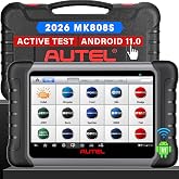 Autel Scanner MaxiCOM MK808S: 2026 Bidirectional Tool as MaxiCheck MX900 MK900BT MK808BT Pro MX808S 808Z, 28+ Service for 200+ Brands, 3000+ Active Test, All System Diagnose, Injector, FCA &amp; SGW OS 11