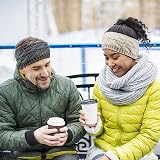 Mygeromon Women's Knitted Headband Winter 2pc Thick Warm Cable Knit Ear Warmer view 4