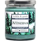 Minerva scented soy candle - 8 oz. jar - wizards, fir wand, earl grey tea, spice