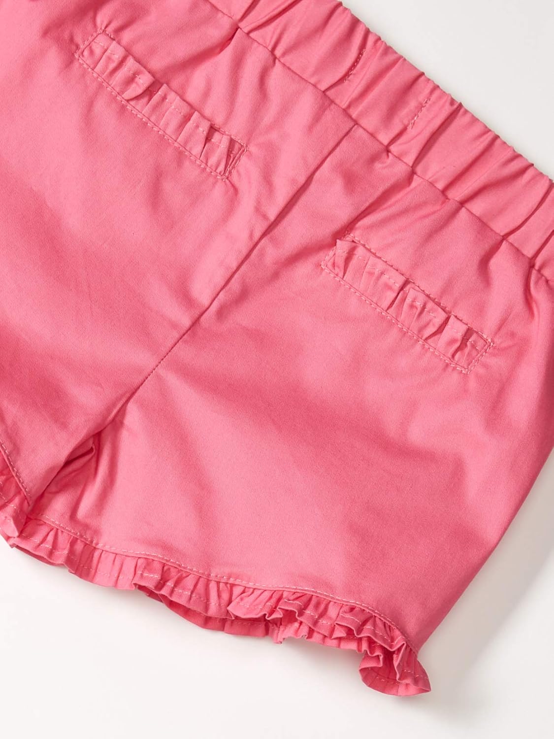 Mud Pie Baby Girls Ruffle Shorts-Fuschia: Clothing