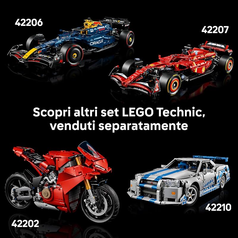 Technic Auto da Corsa Ford GT40 MKII 1966 - Kit di Modellismo da Collezione per Adulti - Set di Ingegneria con Motore V8, Dettagli e Livrea Originali - Regalo per Fan di Sport Motoristici 42223 — foto 8 di 8
