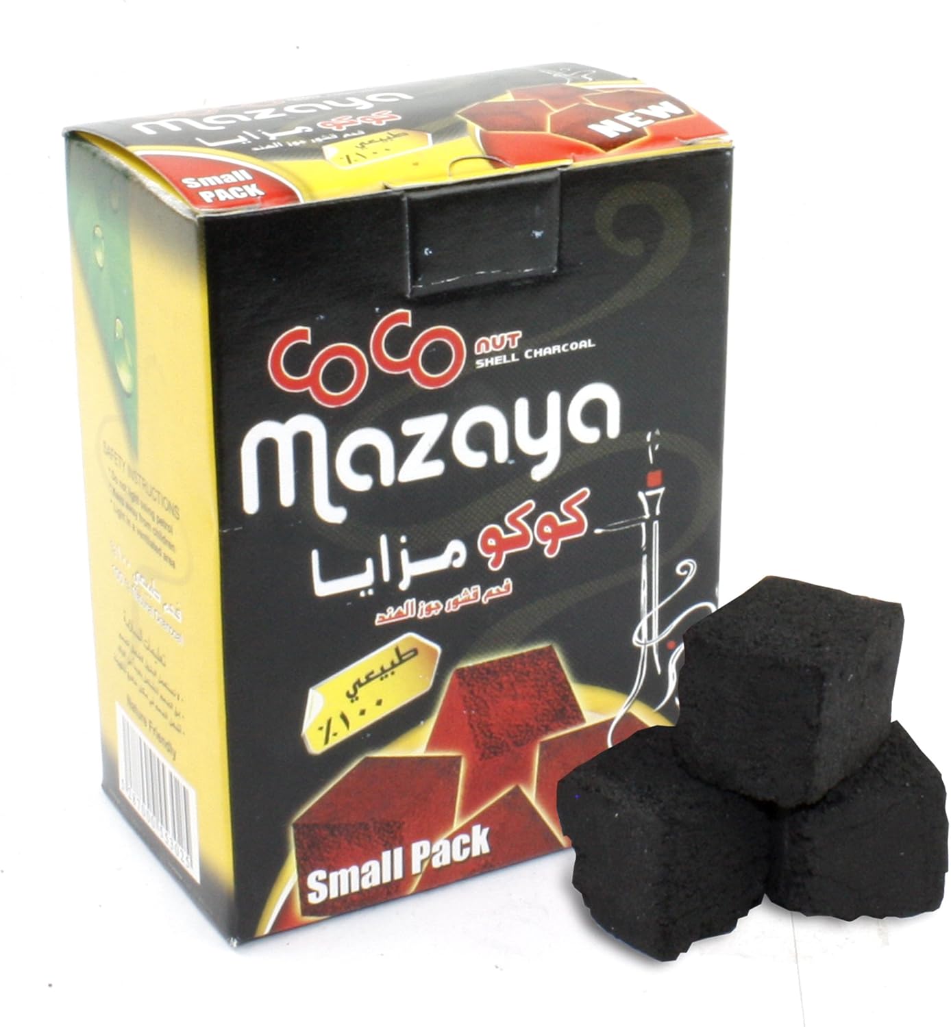 100 Natural CoCo Mazaya Charcoal Coal Great for Hookah
