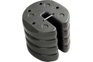 C-Hopetree 28lb Portable Heavy Duty Canopy Weights for Outdoor Pop up Gazebo Tent Legs, Black, Set of 4