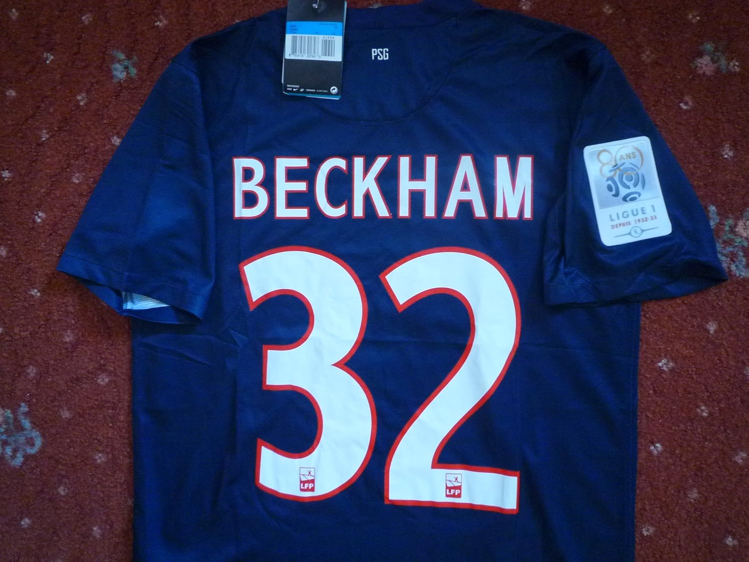beckham psg jersey