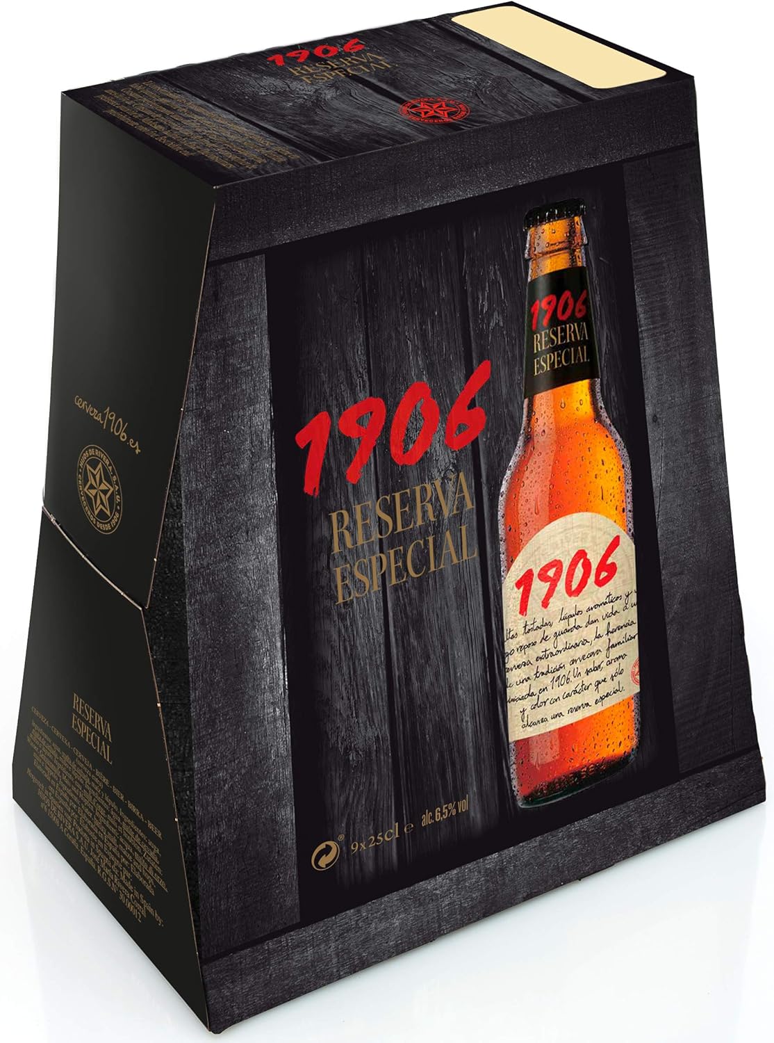 Cerveza 1906 Reserva Especial pack de 9 botellas de 25 cl: Amazon ...