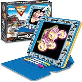 Monster Jam Premium Glow Pad &ndash; LED Drawing Pad for Kids with Easel Cover, 3 Markers and 8 Backgrounds &ndash; Animated Drawing Board for Creative Play