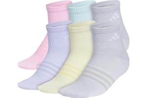 adidas Unisex Kids Quarter Ankle Socks for Boys and Girls Youth (6-pack) Superlite Breathable and Lightweight Discontinued