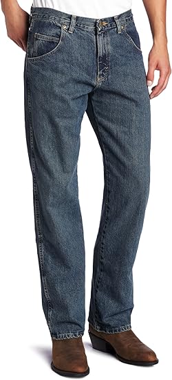 wrangler men's rugged wear relaxed fit jean