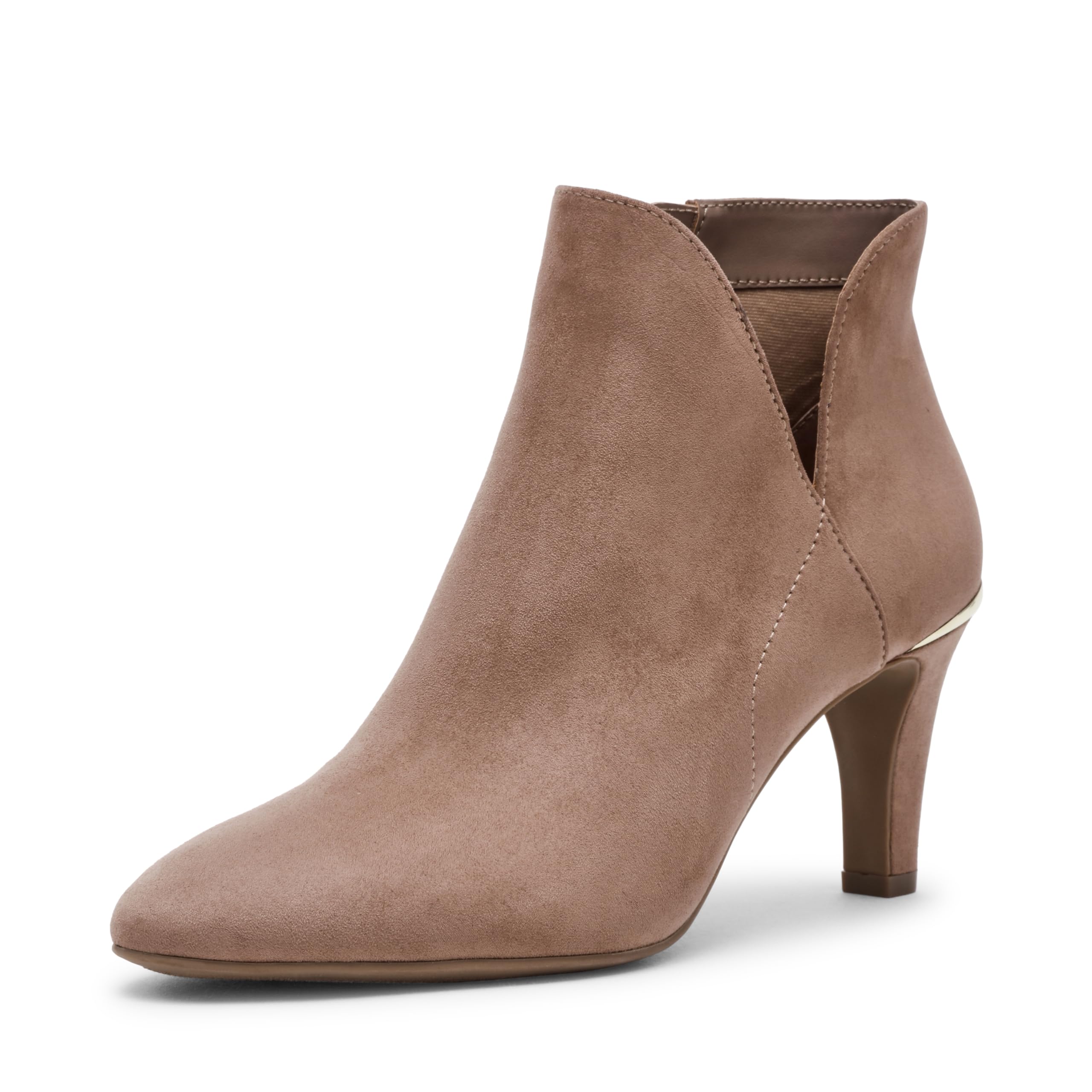 Anne Klein Women’s Annabelle Ankle Boot, Taupe, 9.5