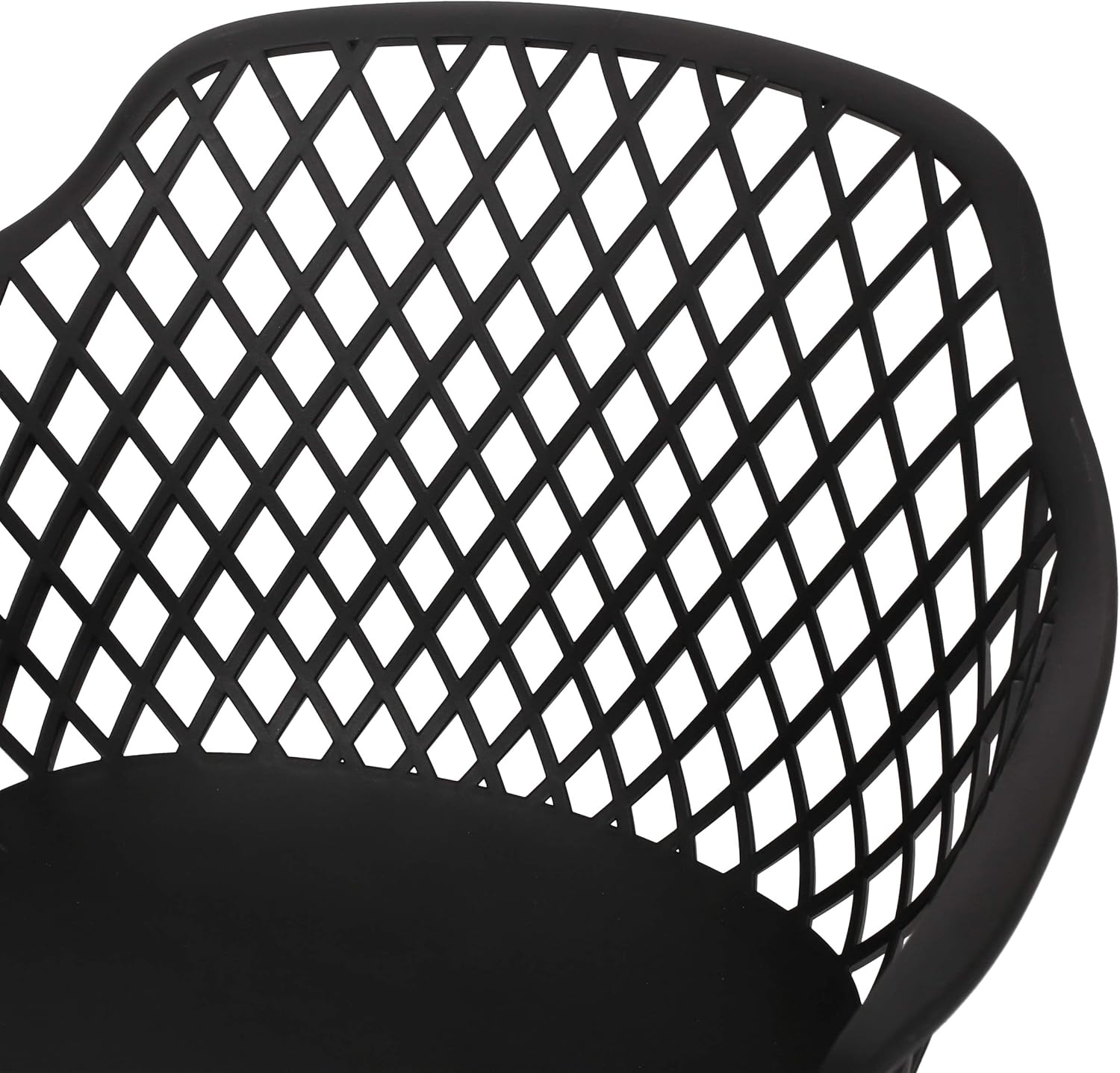 Christopher Knight Home 312471 Delia Outdoor Dining Chair (Set of 2), Black : Garden & Outdoor
