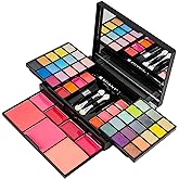 SHANY 'Fix Me Up' Makeup Kit - Compact Travel Makeup Portable Giftable Adult and Teen Makeup Set Eye Shadows, Lip Colors, Blushes, and Applicators
