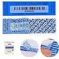 100PCS Tamper-Proof High-Residue Void Security Labels/Anti-Counterfeit Seals/One-Time Use/Protects Product Authenticity/High Security/Suitable for Various Packaging(1 * 3.54inch/Variable Barcode)