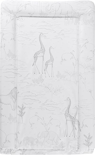 Babycurls Baby Changing Mat Safari Sketches 76 x 45cm Foam Raised Edges