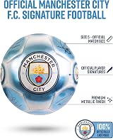 Hy-Pro Man City Classic Signature Football Size 5 with Metallic Finish view 5