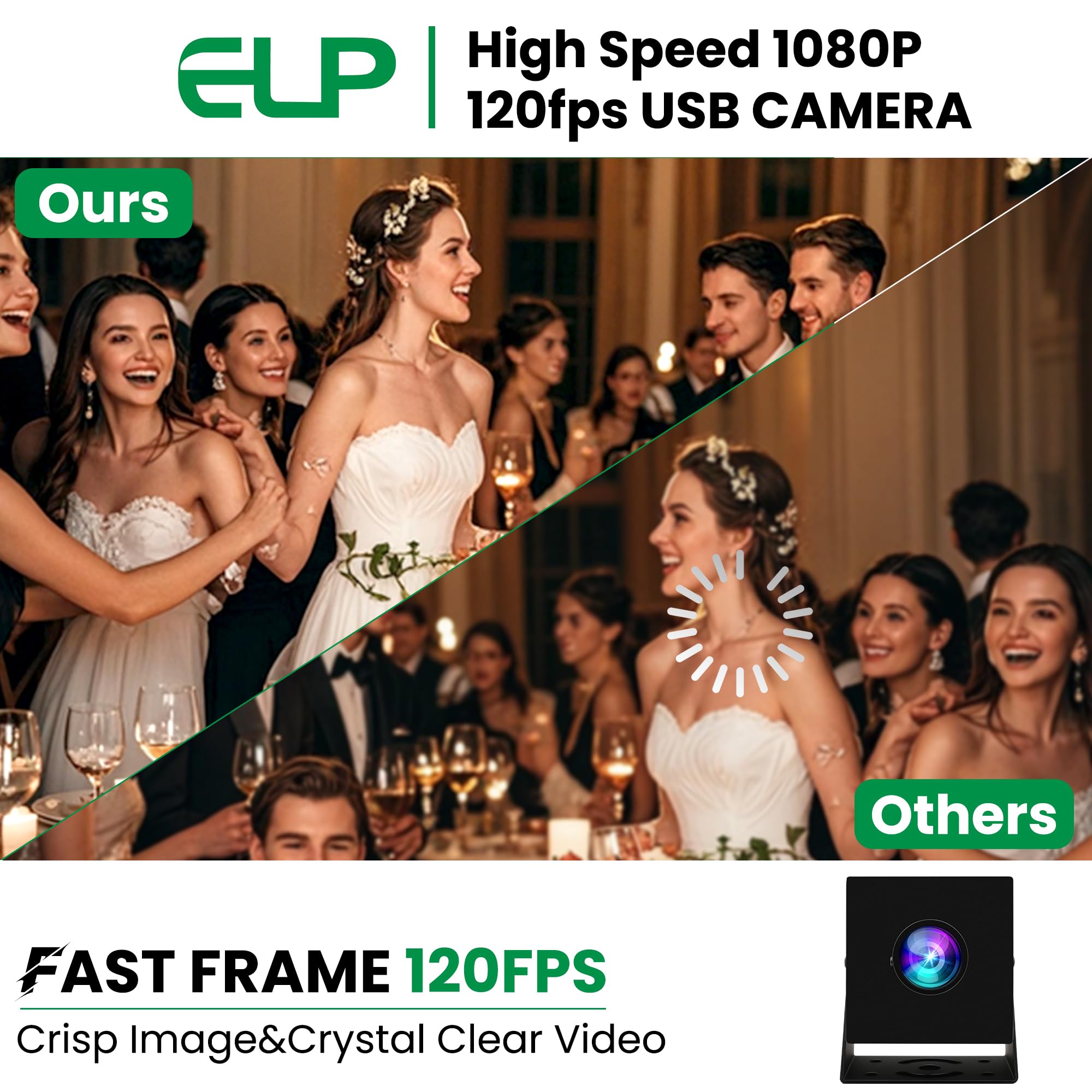 Mua ELP 1080P 120fps USB Camera for Computer - 12MP Wide Angle PC ...
