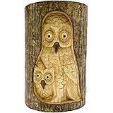 Timber-Treasures Hand Carved Owl in Log - Large: Amazon.co.uk: Garden