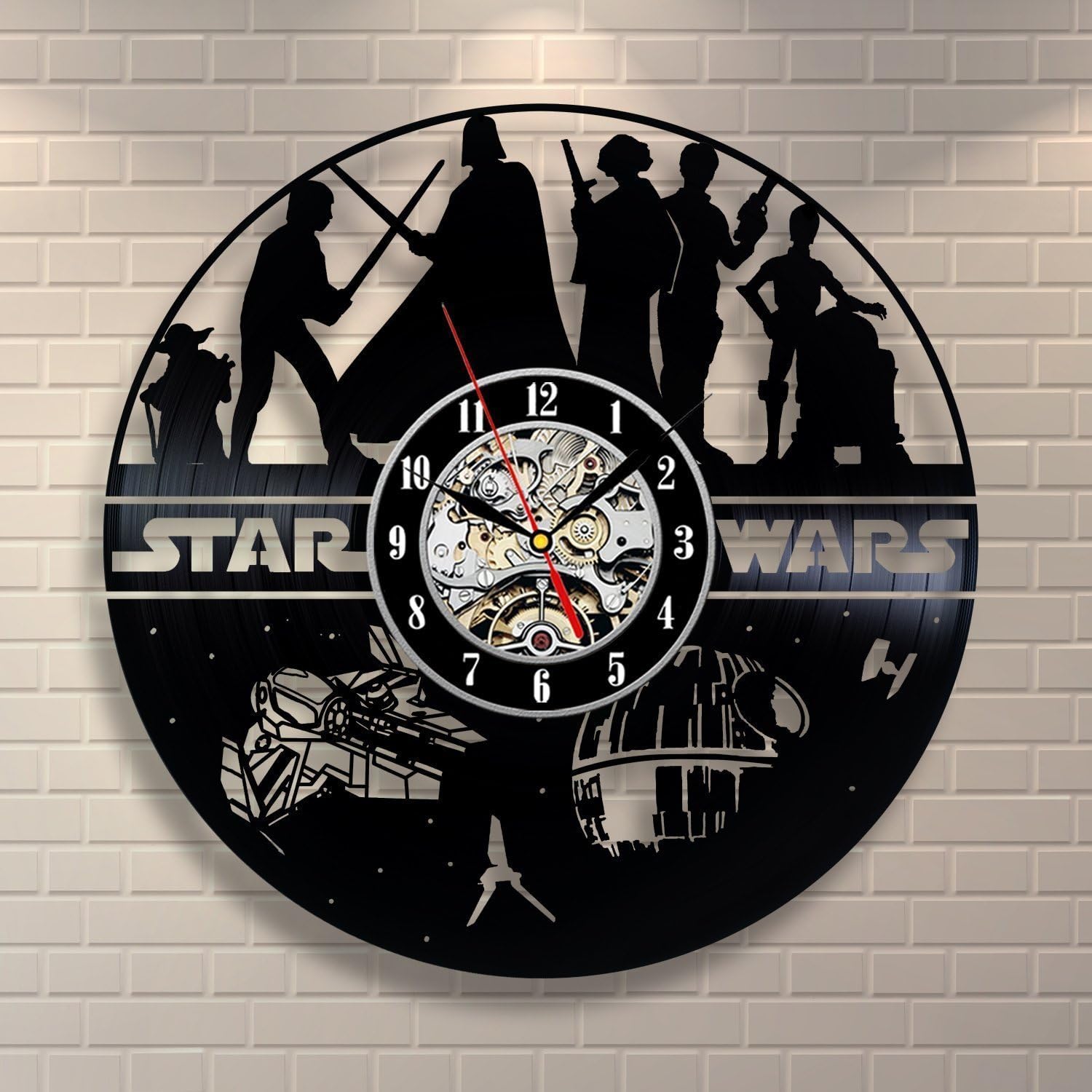 Star Wars Vinyl Record Clock Home Design Room Art Decor Handmade Amazon.ca Home & Kitchen