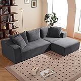 Modular Sectional Sofa, 108" L-Shaped Boneless