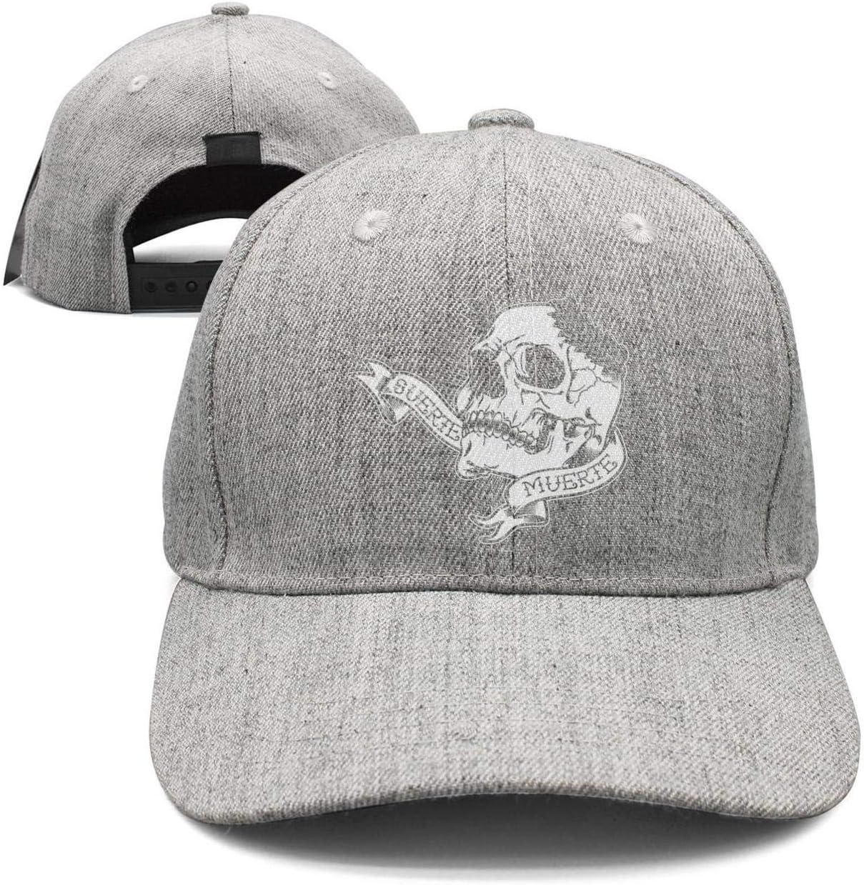 LuTao Skull,Suerte,Muerte Unisex Baseball Cap Adjustable Snapback hat Sport Cap