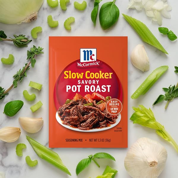MCCORMICK, SLOW COOKER SAVORY POT ROAST SEASONING MIX, 1.3 OZ (PACK OF 1)