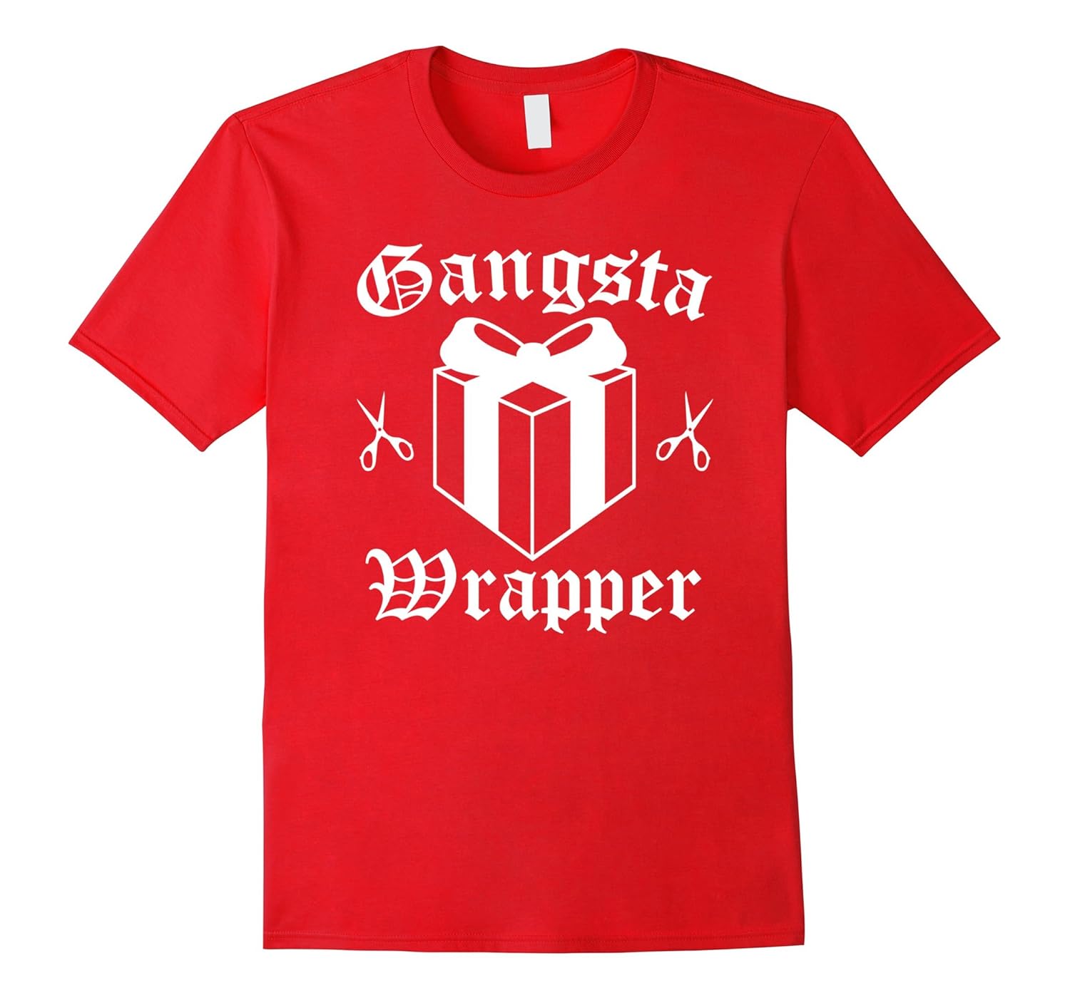 Gangsta Wrapper Christmas Holiday T-Shirt-ANZ