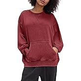 Gacaky Sweatshirt for Women Oversized Casual Crewneck Sweaters Hoodies Comfy Fall Pullover Tops Fashion Outfits Clothes